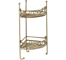 Полка корзина Migliore Complementi 22936 угловая Бронза