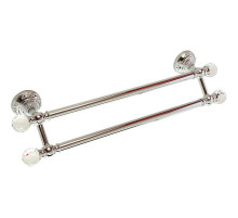 Полотенцедержатель Migliore Cristalia 16812 двойной Хром с кристаллами Swarovski