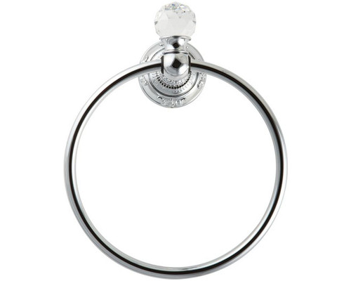Купить Кольцо для полотенец Migliore Cristalia 16805 Хром с кристаллом Swarovski в магазине сантехники Santeh-Crystal.ru