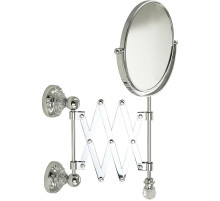 Косметическое зеркало Migliore Cristalia 16804 с увеличением Хром с кристаллом Swarovski