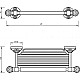 Приобрести Полка для полотенец Migliore Cristalia 16808 Хром с кристаллами Swarovski в магазине сантехники Santeh-Crystal.ru