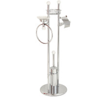 Напольная стойка Migliore Cristalia 16816 Хром с кристаллами Swarovski