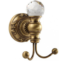 Двойной крючок Migliore Cristalia 16774 Бронза с кристаллом Swarovski