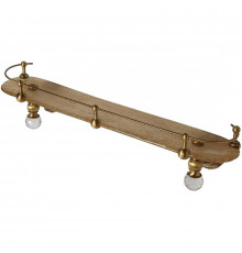 Стеклянная полка Migliore Cristalia 16775 Бронза с кристаллами Swarovski