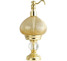 Дозатор для жидкого мыла Migliore Cristalia 16831 Золото с кристаллом Swarovski