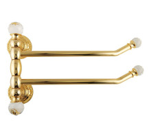 Полотенцедержатель Migliore Cristalia 16843 поворотный Золото с кристаллами Swarovski