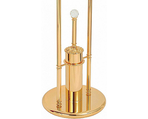 Купить Напольная стойка Migliore Cristalia 16847 Золото с кристаллами Swarovski в магазине сантехники Santeh-Crystal.ru