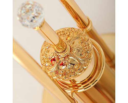 Купить Напольная стойка Migliore Cristalia 16847 Золото с кристаллами Swarovski в магазине сантехники Santeh-Crystal.ru