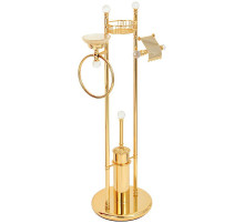 Напольная стойка Migliore Cristalia 16848 Золото с кристаллами Swarovski