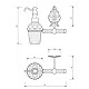 Заказать Дозатор для жидкого мыла Migliore Elisabetta 17027 Хром в магазине сантехники Santeh-Crystal.ru