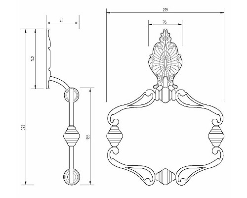 Заказать Кольцо для полотенец Migliore Elisabetta 17067 Золото в магазине сантехники Santeh-Crystal.ru