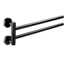 Полотенцедержатель Migliore Fortis 31765 двойной поворотный Черный матовый