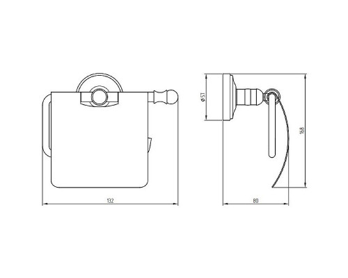 Заказать Держатель туалетной бумаги Migliore Mirella 17161 с крышкой Бронза в магазине сантехники Santeh-Crystal.ru