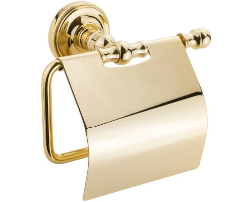 Заказать Держатель туалетной бумаги Migliore Mirella 17311 с крышкой Золото в магазине сантехники Santeh-Crystal.ru