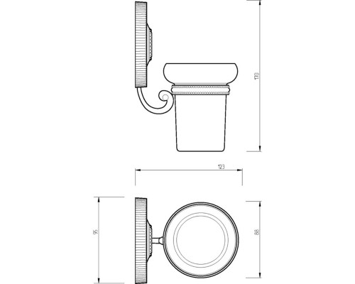 Купить Стакан для зубных щеток Migliore Montecarlo 31516 Белый Хром в магазине сантехники Santeh-Crystal.ru
