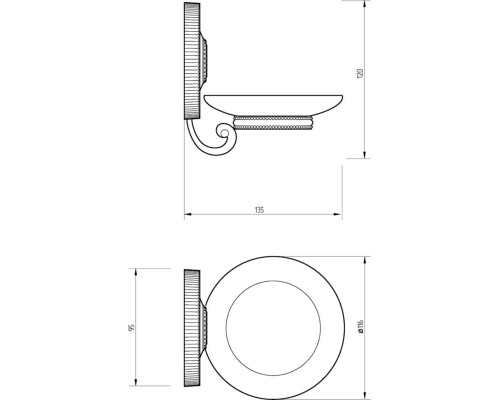 Приобрести Мыльница Migliore Montecarlo 31513 Белый Хром в магазине сантехники Santeh-Crystal.ru