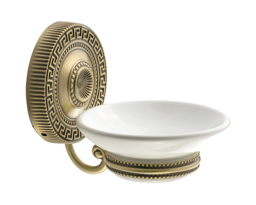 Купить Мыльница Migliore Montecarlo 31514 Белый Бронза в магазине сантехники Santeh-Crystal.ru