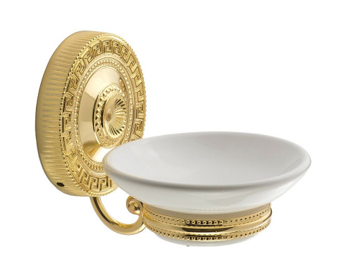 Купить Мыльница Migliore Montecarlo 31515 Белый Золото в магазине сантехники Santeh-Crystal.ru
