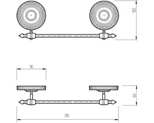 Заказать Полотенцедержатель Migliore Montecarlo 31777 Хром в магазине сантехники Santeh-Crystal.ru