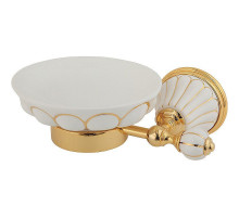 Мыльница Migliore Olivia 17508 Золото Белая