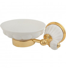 Мыльница Migliore Olivia 17446 Белая Золото