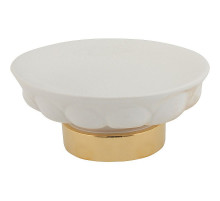 Мыльница Migliore Olivia 17447 Белая Золото