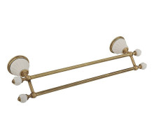 Полотенцедержатель Migliore Olivia 17439 двойной Бронза Белый