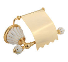 Держатель туалетной бумаги Migliore Olivia 17512 с крышкой Золото Белый