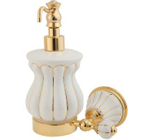 Дозатор для жидкого мыла Migliore Olivia 17515 Золото Белый