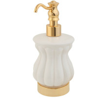 Дозатор для жидкого мыла Migliore Olivia 17452 Золото Белый
