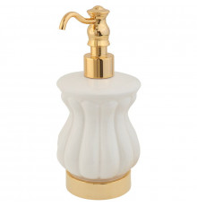 Дозатор для жидкого мыла Migliore Olivia 17452 Золото Белый