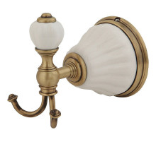 Двойной крючок Migliore Olivia 17430 Бронза Белый