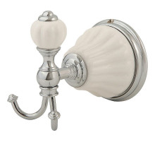 Двойной крючок Migliore Olivia 17492 Хром Белый