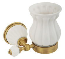 Стакан для зубных щеток Migliore Olivia 17444 Белый Бронза