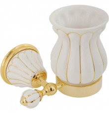 Стакан для зубных щеток Migliore Olivia 17537 Белый Золото