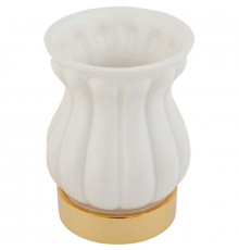 Стакан для зубных щеток Migliore Olivia 17476 Белый Золото