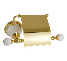 Держатель туалетной бумаги Migliore Provance 17688 с крышкой Золото