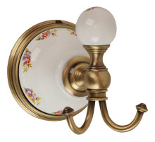 Двойной крючок Migliore Provance 17628 Бронза