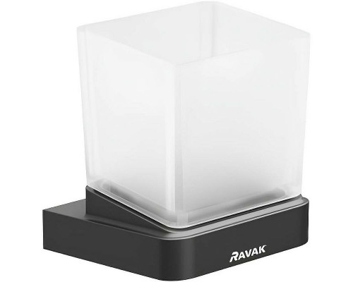 Купить Стакан для зубных щеток Ravak 10° X07P557 Черный матовый в магазине сантехники Santeh-Crystal.ru