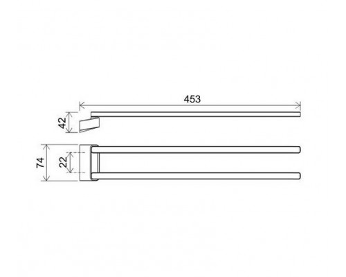 Купить Полотенцедержатель Ravak 10° X07P564 поворотный Черный матовый в магазине сантехники Santeh-Crystal.ru