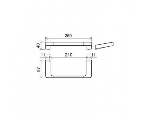 Заказать Полотенцедержатель Ravak 10° X07P324 Хром в магазине сантехники Santeh-Crystal.ru