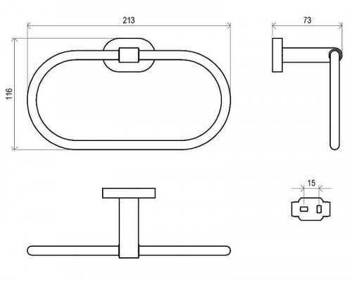 Заказать Кольцо для полотенец Ravak Chrome X07P190 Хром в магазине сантехники Santeh-Crystal.ru