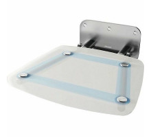 Сиденье для душа Ravak Ovo B II Blueline B8F0000055 Прозрачно-белое Голубые полосы