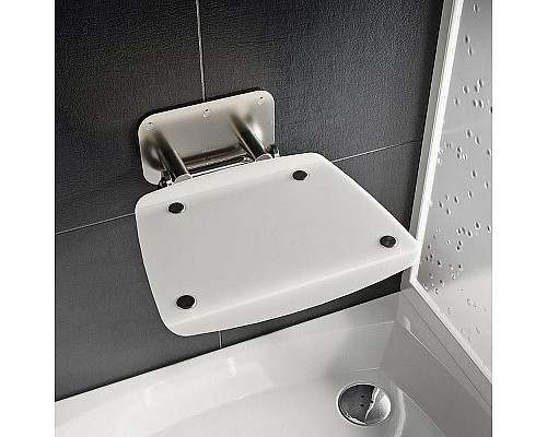 Заказать Сиденье для душа Ravak Ovo B II Opal B8F0000052 Прозрачно-белое Нержавеющая сталь в магазине сантехники Santeh-Crystal.ru