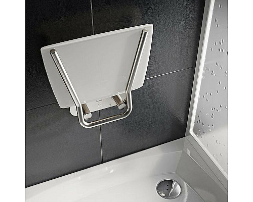 Заказать Сиденье для душа Ravak Ovo B II Opal B8F0000052 Прозрачно-белое Нержавеющая сталь в магазине сантехники Santeh-Crystal.ru