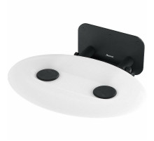 Сиденье для душа Ravak Ovo P II Opal/Black B8F0000057 Прозрачно-белое Черное