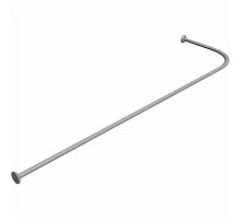 Карниз для ванны Relisan Tugatty Isabella 170х90 Гл000015141 Хром