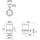 Стакан для зубных щеток Sancos Base SC9030GG Вороненая сталь