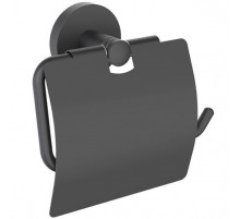 Держатель туалетной бумаги Timo Saona 13042/03 с крышкой Черный