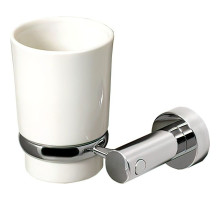 Стакан для зубных щеток WasserKRAFT K-28228 Хром Белый